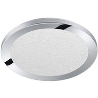 Runde LED Deckenleuchte Ø26 cm chromfarben mit Kristalleffekt & Switch Dimmer Runde LED Deckenleuchte Ø26 cm chromfarben mit Kristalleffekt & Switch Dimmer von Trio