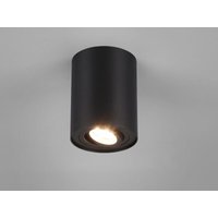 Deckenstrahler COOKIE Schwarz mit schwenkbarem GU10 Spot, Ø 9,6cm von Trio