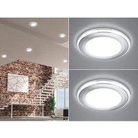 Runder LED Deckeneinbaustrahler 2er Set in Silber Chromfarben Ø 14,8cm von Trio Leuchten