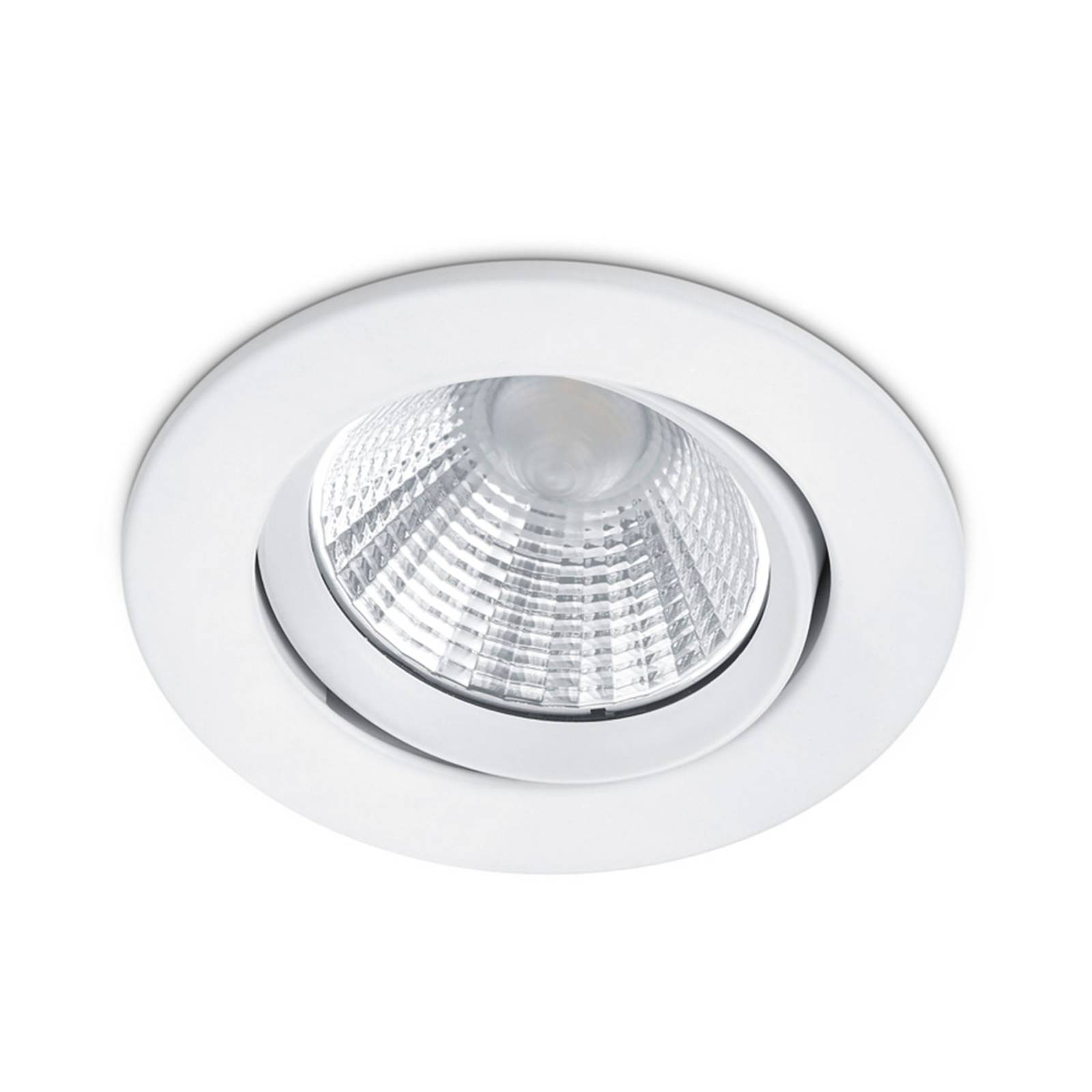 Runder LED-Einbaustrahler Pamir in mattem Weiß Runder LED-Einbaustrahler Pamir in mattem Weiß von Trio Lighting