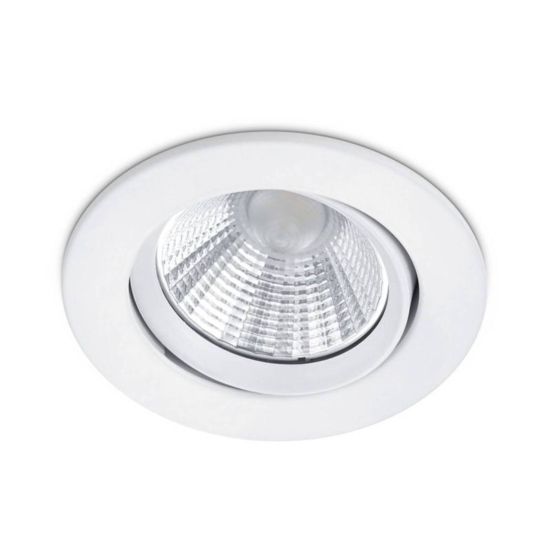 Runder LED-Einbaustrahler Pamir in mattem Weiß Runder LED-Einbaustrahler Pamir in mattem Weiß von Trio Lighting