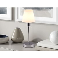 Tischleuchte luis ii, Glasschirm Weiß Sockel Chrom - Touchfunktion, Ø12cm Tischleuchte luis ii, Glasschirm Weiß Sockel Chrom - Touchfunktion, Ø12cm von Trio Leuchten