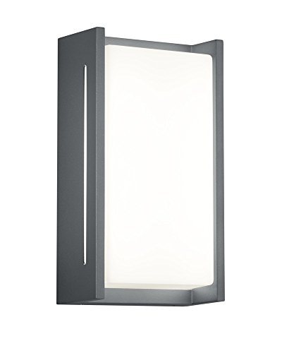 Trio Leuchten 227360142 Indus A+, LED Außen-Wandleuchte, Aluminium, 8.5 Watt, Integriert, Anthrazit, 7.2 x 12.9 x 23.3 cm von Trio Leuchten