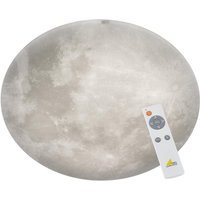Trio - Dimmbare led Deckenleuchte lunar mit Nachtlicht, Mondphasen Fernbedienung ø 60cm von Trio