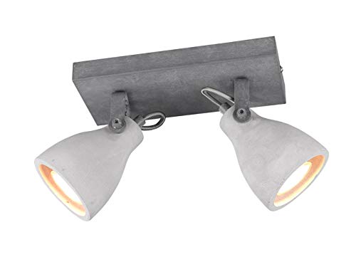 Trio Leuchten Balken Concrete 802500278, Metall, Schirm Beton, 2 x GU10, Grau Trio Leuchten Balken Concrete 802500278, Metall, Schirm Beton, 2 x GU10, Grau von Trio Leuchten