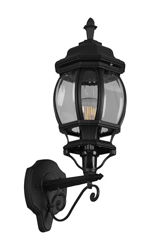 Trio Leuchten Außen Wandleuchte Elvo 206967132, Aluminium Druckguss Schwarz matt, Glas klar, exkl. 1x E27 Trio Leuchten Außen Wandleuchte Elvo 206967132, Aluminium Druckguss Schwarz matt, Glas klar, exkl. 1x E27 von Trio Leuchten
