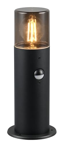 Trio Leuchten Außen Wegeleuchte Hoosic 522260132, Druckguss Aluminium Schwarz matt, Schirm Acryl rauchfarbig, exkl. 1x E27, Bewegungssensor Trio Leuchten Außen Wegeleuchte Hoosic 522260132, Druckguss Aluminium Schwarz matt, Schirm Acryl rauchfarbig, exkl. 1x E27, Bewegungssensor von Trio Leuchten