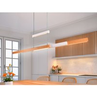Trio Leuchten - led Pendelleuchte trajan ausziehbar höhenverstellbar Weiß Holz, Breite 150cm Trio Leuchten - led Pendelleuchte trajan ausziehbar höhenverstellbar Weiß Holz, Breite 150cm von Trio Leuchten