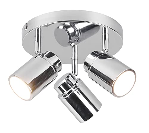 Trio Leuchten Bad Deckenleuchte Angelo 880430306, Metall Chrom, exklusiv Leuchtmittel 3x GU10 Trio Leuchten Bad Deckenleuchte Angelo 880430306, Metall Chrom, exklusiv Leuchtmittel 3x GU10 von Trio Leuchten