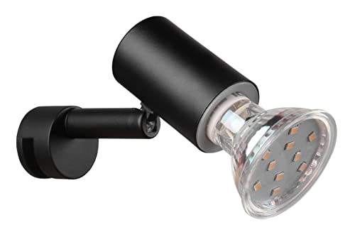 Trio Leuchten Bad Strahler Lorenzo 283500132, Metall Schwarz matt, exklusiv Leuchtmittel 1x GU10 Trio Leuchten Bad Strahler Lorenzo 283500132, Metall Schwarz matt, exklusiv Leuchtmittel 1x GU10 von Trio Leuchten