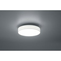 Trio Leuchten - led Deckenleuchte lugano ø 40cm, Stoffschirm weiß, integrierter Switch Dimmer von Trio Leuchten