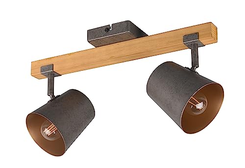 Trio Leuchten Deckenleuchte Bell 801900267, Metall Nickel antik, Holz, exkl. 2x E14 Trio Leuchten Deckenleuchte Bell 801900267, Metall Nickel antik, Holz, exkl. 2x E14 von Trio Leuchten
