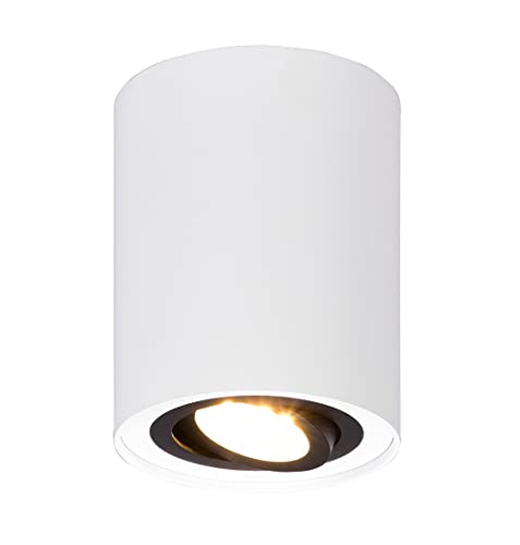 Trio Leuchten Deckenleuchte Cookie 612900134, Metall weiß/schwarz, exkl. 1x GU10 von Trio Leuchten