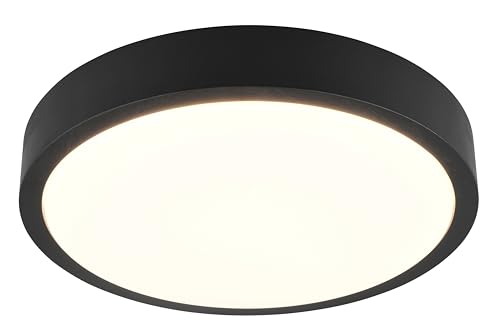 Trio Leuchten Deckenleuchte Iseo 647410102, Holz Schwarz, Schirm Kunststoff weiß, inkl. 24 Watt LED, Switch Dimmer Trio Leuchten Deckenleuchte Iseo 647410102, Holz Schwarz, Schirm Kunststoff weiß, inkl. 24 Watt LED, Switch Dimmer von Trio Leuchten