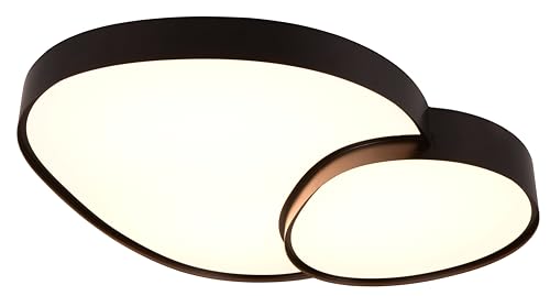 Trio Leuchten Deckenleuchte Rise 647519232, Metall Schwarz matt, Schirm Kunststoff Weiß, inkl. 45 Watt LED, Fernbedienung, Dimmbar, Lichtfarbe einstellbar Trio Leuchten Deckenleuchte Rise 647519232, Metall Schwarz matt, Schirm Kunststoff Weiß, inkl. 45 Watt LED, Fernbedienung, Dimmbar, Lichtfarbe einstellbar von Trio Leuchten