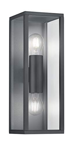 Trio Leuchten Außen Wandleuchte Garonne 201860242, Aluminium Druckguss Anthrazit, exkl. 2x E27 Trio Leuchten Außen Wandleuchte Garonne 201860242, Aluminium Druckguss Anthrazit, exkl. 2x E27 von Trio Leuchten
