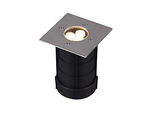 Trio Leuchten LED Außen Bodeneinbauspot Belaja 821669107, Metall Nickel matt, inkl. 3 Watt LED von Trio Leuchten