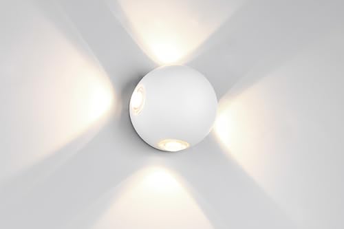 Trio Leuchten LED Außen Wandleuchte Avisio 246760431, Aluminium Druckguss Weiß matt, inkl. 4x 2 Watt LED Trio Leuchten LED Außen Wandleuchte Avisio 246760431, Aluminium Druckguss Weiß matt, inkl. 4x 2 Watt LED von Trio Leuchten
