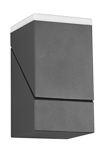 Trio Leuchten LED Außen Wandleuchte Avon 270660142, Aluminium Druckguss Anthrazit, Acryl, inkl. 7 Watt LED, Orientierungslicht von Trio Leuchten