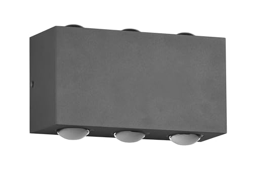 Trio Leuchten LED Außen Wandleuchte Clyde 240760142, Aluminium Druckguss Anthrazit, inkl. 2x 3 Watt LED Trio Leuchten LED Außen Wandleuchte Clyde 240760142, Aluminium Druckguss Anthrazit, inkl. 2x 3 Watt LED von Trio Leuchten