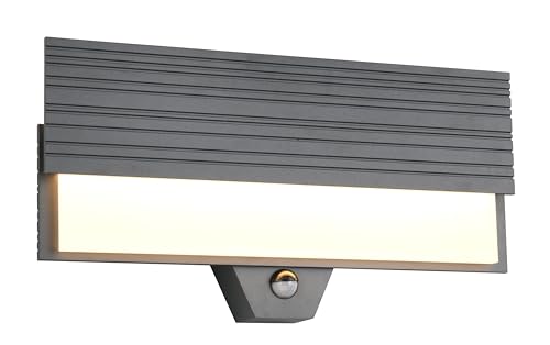 Trio Leuchten LED Außen Wandleuchte Mariza 247069142, Aluminium Druckguss, Glas weiß, inkl. 10 Watt LED, Bewegungssensor, Anthrazit Trio Leuchten LED Außen Wandleuchte Mariza 247069142, Aluminium Druckguss, Glas weiß, inkl. 10 Watt LED, Bewegungssensor, Anthrazit von Trio Leuchten
