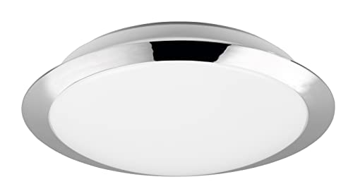 Trio Leuchten LED Bad Deckenleuchte Umberto 680310106, Kunststoff chromfarbig, inklusiv 12 Watt LED von Trio Leuchten