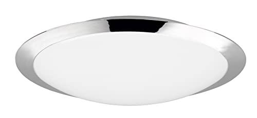 Trio Leuchten LED Bad Deckenleuchte Umberto 680319106, Kunststoff chromfarbig, inklusiv 18.5 Watt LED, Chrom von Trio Leuchten
