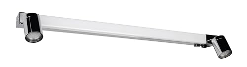Trio Leuchten LED Badezimmer Wandleuchte Enrico 281479306, Metall Chrom, 9 Watt LED, exkl. 2x GU10, Lichtfarbe einstellbar von Trio Leuchten