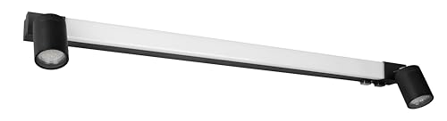 Trio Leuchten LED Badezimmer Wandleuchte Enrico 281479332, Metall Schwarz matt, 9 Watt LED, exkl. 2x GU10, Lichtfarbe einstellbar von Trio Leuchten
