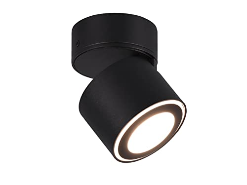 Trio Leuchten LED Deckeneinbau u. Aufbauleuchte Taurus 652910132, Metall Schwarz matt, inkl. 3.5 Watt + 1.5 Watt LED von Trio Leuchten