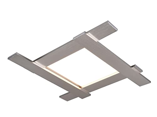 Trio Leuchten LED Deckenleuchte Belfast 675510507, Metall Nickel matt, inkl. 4x 3.5 + 18 Watt LED, Switch Dimmer von Trio Leuchten