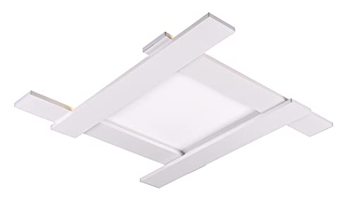 Trio Leuchten LED Deckenleuchte Belfast 675510531, Metall Weiß matt, inkl. 4x 3.5 + 18 Watt LED, Switch Dimmer von Trio Leuchten