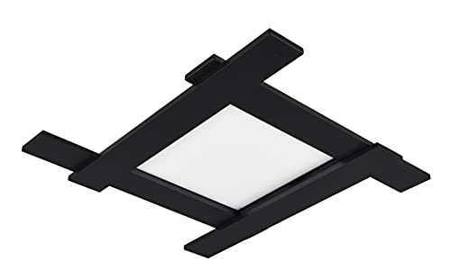 Trio Leuchten LED Deckenleuchte Belfast 675510532, Metall Schwarz matt, inkl. 4x 3.5 + 18 Watt LED, Switch Dimmer von Trio Leuchten