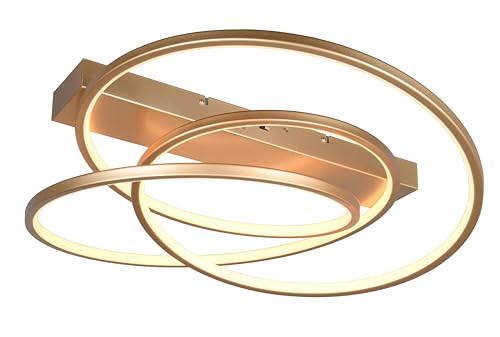 Trio Leuchten LED Deckenleuchte Darvin 649110179, Metall goldfarbig, inkl. 34 Watt LED, Lichtfarbe einstellbar, Switch Dimmer Trio Leuchten LED Deckenleuchte Darvin 649110179, Metall goldfarbig, inkl. 34 Watt LED, Lichtfarbe einstellbar, Switch Dimmer von Trio Leuchten