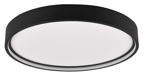 Trio Leuchten LED Deckenleuchte Doha 641310232, Metall Schwarz matt, Acryl, inkl. 29 Watt LED von Trio Leuchten