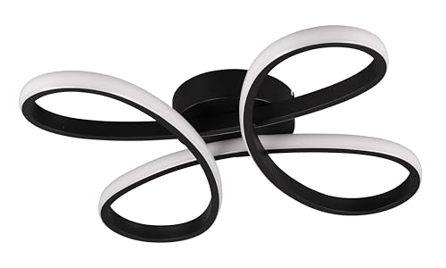 Trio Leuchten LED Deckenleuchte Fly 645610132, Metall Schwarz matt, inkl. 22 Watt LED, Switch Dimmer Trio Leuchten LED Deckenleuchte Fly 645610132, Metall Schwarz matt, inkl. 22 Watt LED, Switch Dimmer von Trio Leuchten