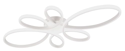 Trio Leuchten LED Deckenleuchte Fly 645619131, Metall Weiß matt, inkl. 32 Watt LED, Switch Dimmer von Trio Leuchten