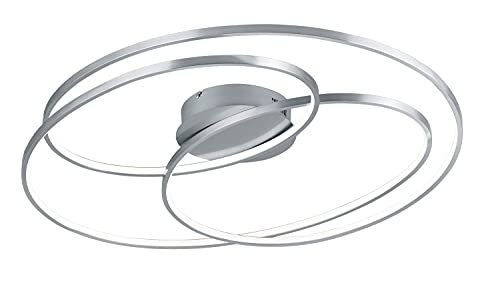 Trio Leuchten LED Deckenleuchte Gale 673918007, Metall Nickel matt, inkl. 50 Watt, Switch Dimmer Trio Leuchten LED Deckenleuchte Gale 673918007, Metall Nickel matt, inkl. 50 Watt, Switch Dimmer von Trio Leuchten