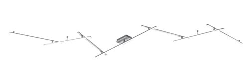 Trio Leuchten LED Deckenleuchte Indira 674610707, Metall, Nickel matt, Acryl weiß, inkl. 20 Watt LED + 8 Watt LED, Switch Dimmer Länge max. 345 cm von Trio Leuchten