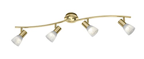 Trio Leuchten LED-Deckenleuchte "Levisto" in Messing matt, Glas alabasterfarbig weiß 871010408 Trio Leuchten LED-Deckenleuchte "Levisto" in Messing matt, Glas alabasterfarbig weiß 871010408 von Trio Leuchten