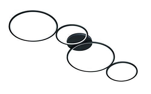 Trio Leuchten LED Deckenleuchte Rondo 622610432, Metall Schwarz matt, inkl. 37 Watt LED, Switch Dimmer Trio Leuchten LED Deckenleuchte Rondo 622610432, Metall Schwarz matt, inkl. 37 Watt LED, Switch Dimmer von Trio Leuchten