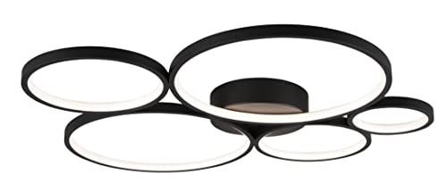 Trio Leuchten LED Deckenleuchte Rondo 622610532, Metall Schwarz matt, inklusiv 49 Watt LED, Switch Dimmer Trio Leuchten LED Deckenleuchte Rondo 622610532, Metall Schwarz matt, inklusiv 49 Watt LED, Switch Dimmer von Trio Leuchten