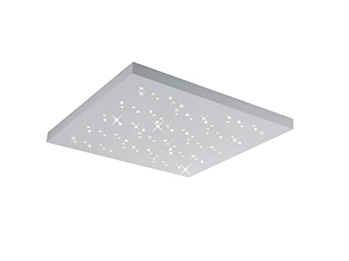 Trio Leuchten LED Deckenleuchte Titus 676617531, Metall / Aluminium, 36 Watt, Helligkeit und Lichtfarbe einstellbar, Weiß, 75x75cm von Trio Leuchten