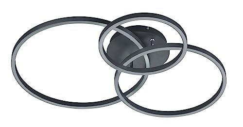 Trio Leuchten LED Deckenleuchte Winona 670810632, Metall Schwarz matt, inkl. 56 Watt LED, Fernbedienung, Dimmer, Farbwechsel, Nachtlicht Trio Leuchten LED Deckenleuchte Winona 670810632, Metall Schwarz matt, inkl. 56 Watt LED, Fernbedienung, Dimmer, Farbwechsel, Nachtlicht von Trio Leuchten