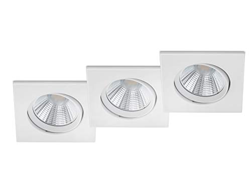 Trio Leuchten LED Einbauleuchten Pamir 3er-Set 650410331, Metall Weiß matt, inkl. 3x 5,5 Watt LED von Trio Leuchten