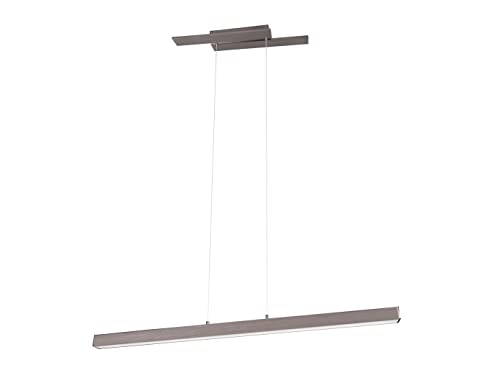 Trio Leuchten LED Pendelleuchte Belfast 375510407, Metall Nickel matt, inkl. 44 Watt LED, Switch Dimmer Trio Leuchten LED Pendelleuchte Belfast 375510407, Metall Nickel matt, inkl. 44 Watt LED, Switch Dimmer von Trio Leuchten