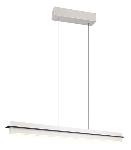 Trio Leuchten LED Pendelleuchte Emerson 346710176, Metall Warm Grey, inkl. 22 Watt LED, höhenverstellbar, Lichtfarbe stufenlos einstellbar, 4-fach Touch von Trio Leuchten