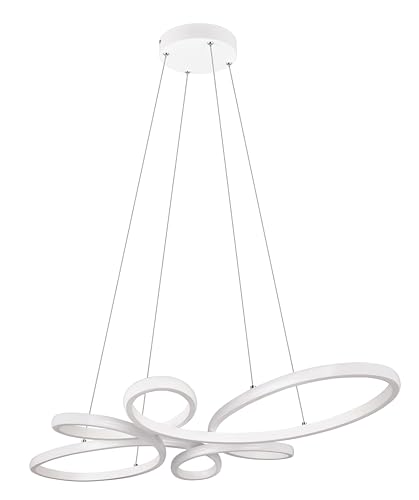 Trio Leuchten LED Pendelleuchte Fly 345619131, Metall Weiß matt, inkl. 32 Watt LED, Switch Dimmer von Trio Leuchten