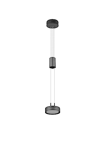 Trio Leuchten LED Pendelleuchte Franklin 326510142, Metall Anthrazit, inkl. 9 Watt LED, Switch Dimmer von Trio Leuchten