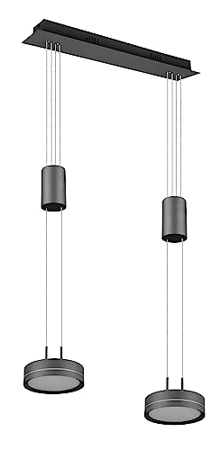 Trio Leuchten LED Pendelleuchte Franklin 326510242, Metall Anthrazit, inkl. 2x 9 Watt LED, Switch Dimmer Trio Leuchten LED Pendelleuchte Franklin 326510242, Metall Anthrazit, inkl. 2x 9 Watt LED, Switch Dimmer von Trio Leuchten